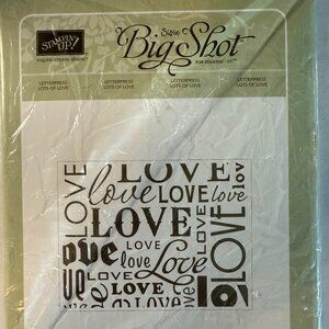 Stampin' Up Big Shot Letterpress "Lots of Love"